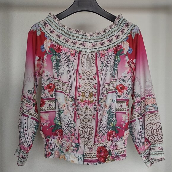 Silky short blouse - Picture 1 of 4